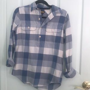 Ralph Lauren Plaid Half Button Shirt